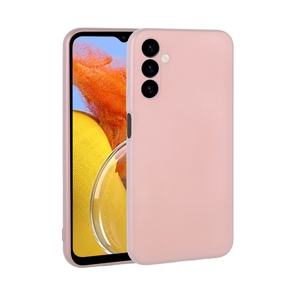 Galaxy Uyumlu M14 Kılıf Tuhatu Marino Silikon Kapak-Rose gold