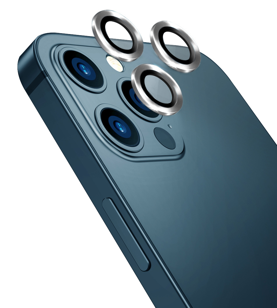 iPhone Uyumlu 11 Pro Go Des CL-10 Kamera Lens Koruyucu-Gümüş