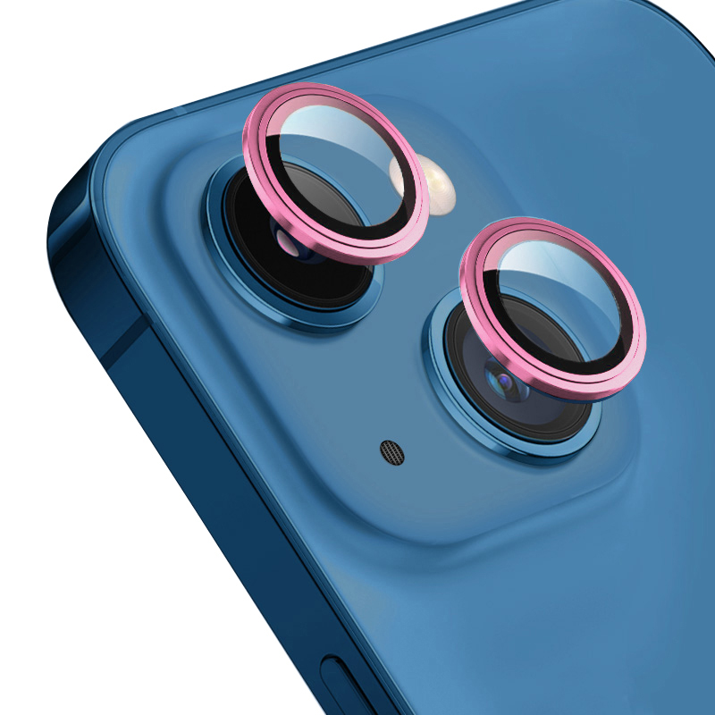 iPhone Uyumlu 13 Go Des CL-10 Kamera Lens Koruyucu-Pembe