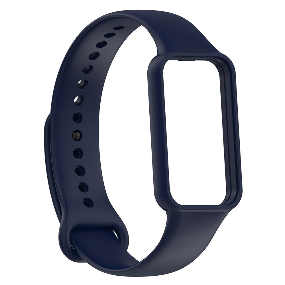 Xiaomi Uyumlu Amazfit Band 7 Tuhatu KRD-87 Silikon Kordon-Lacivert