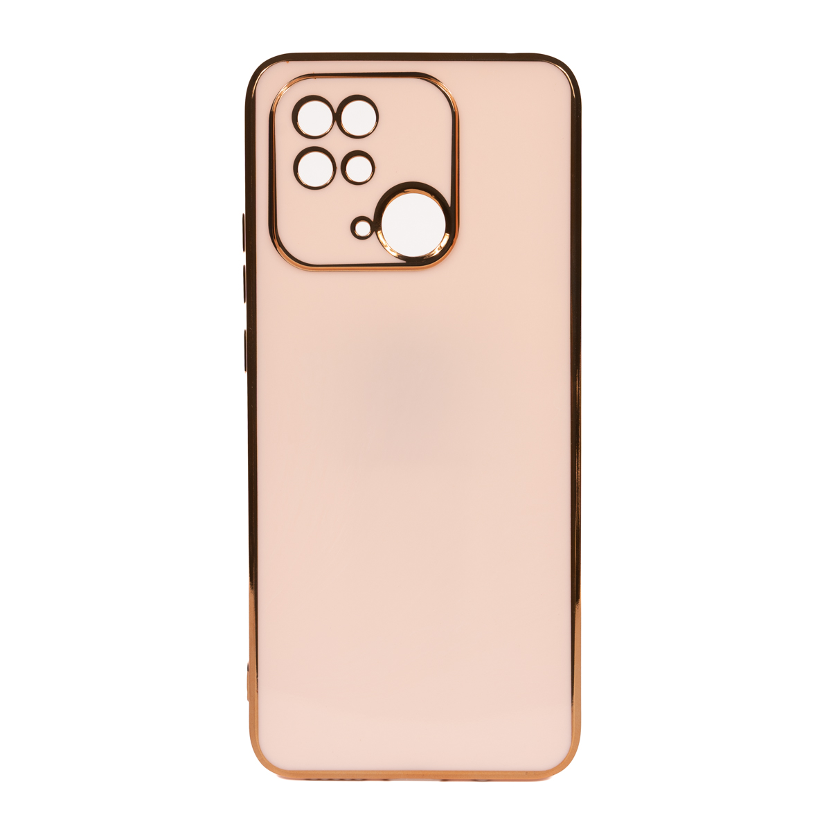 Xiaomi Uyumlu Redmi 10C Kılıf Tuhatu Bark Kapak-Rose gold