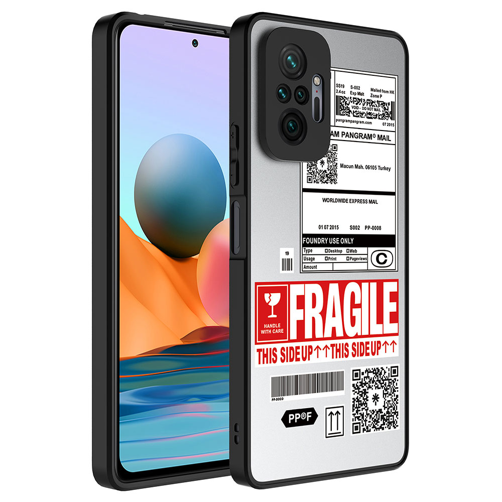 Xiaomi Uyumlu Redmi Note 10 Pro Kılıf Aynalı Desenli Kamera Korumalı Parlak Tuhatu Mirror Kapak-Fragile