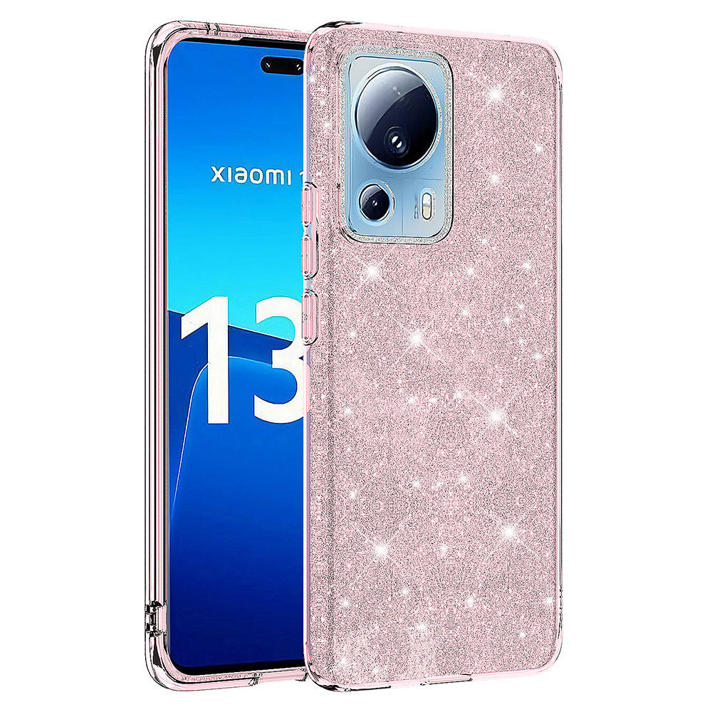 Xiaomi Uyumlu Mi 13 Lite Kılıf Tuhatu Shining Silikon-Pembe