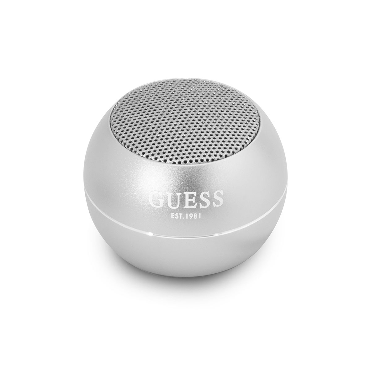 GUESS Alüminyum Alaşım Gövde Tasarımlı Mini Bluetooth Speaker-Gri