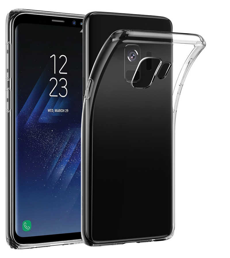 Galaxy Uyumlu S9 Plus Kılıf Tuhatu İmax Silikon Kamera Korumalı-Renksiz