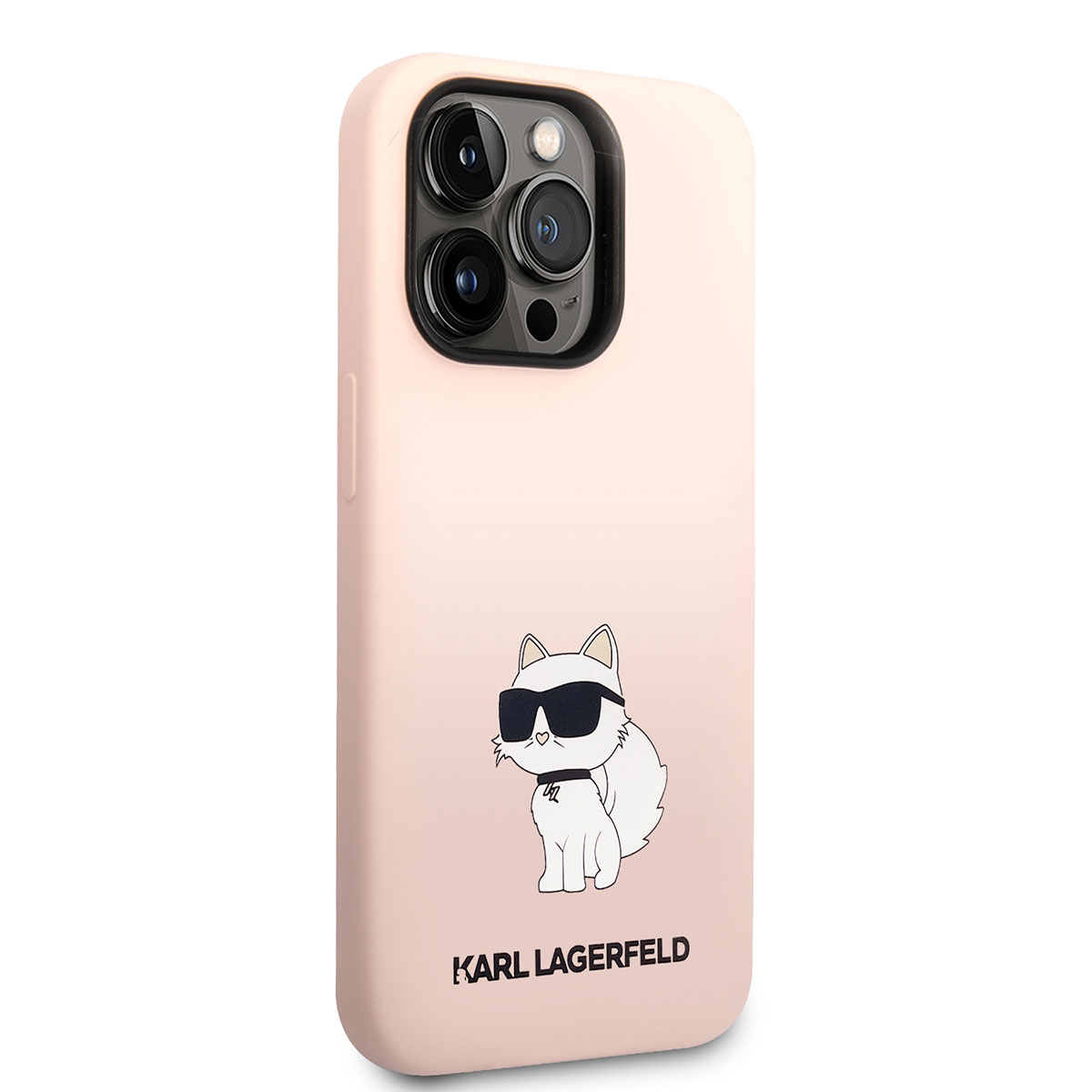 iPhone Uyumlu 14 Pro Max Kılıf Karl Lagerfeld Silikon Choupette Dizayn Kapak