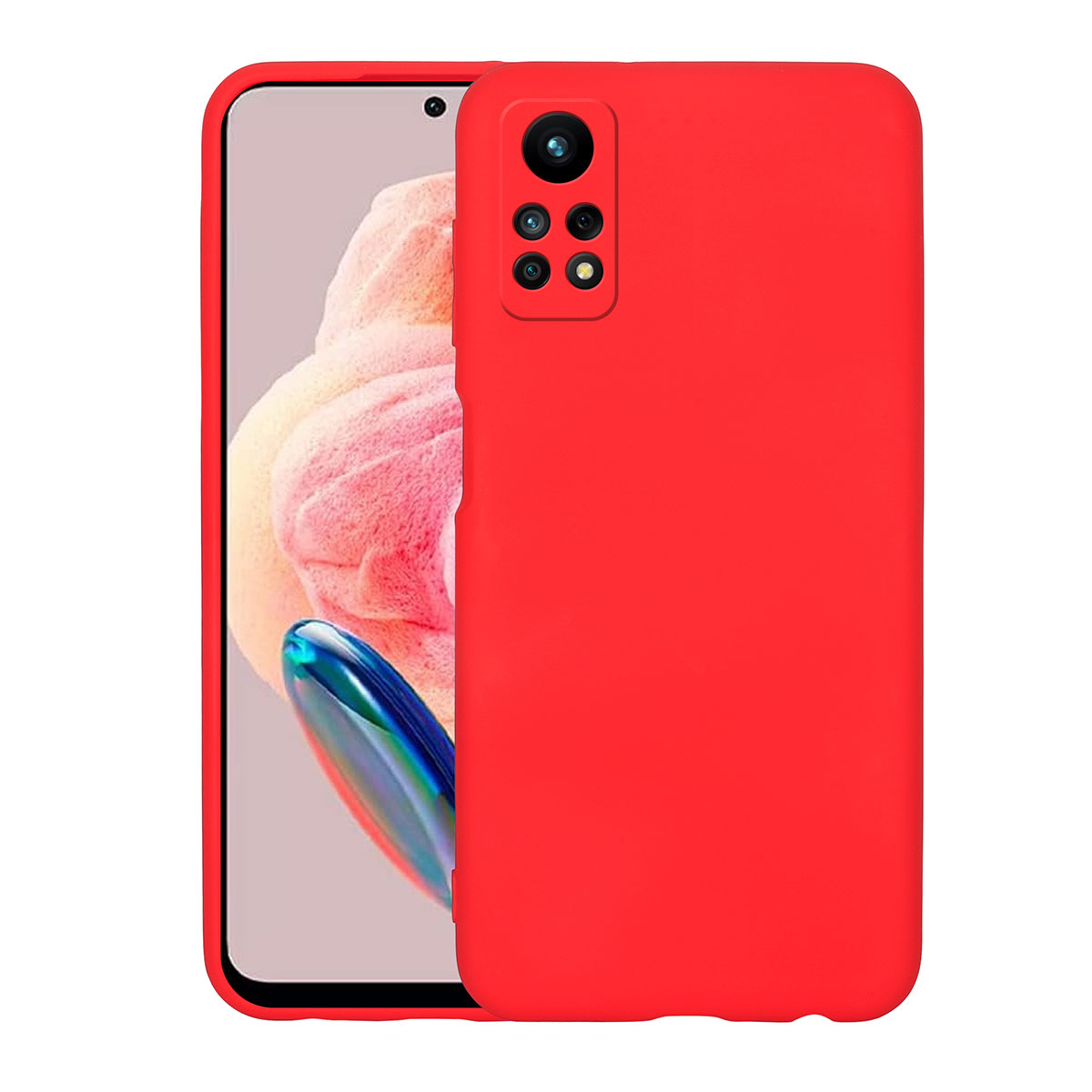 Xiaomi Uyumlu Redmi Note 12 Pro 4G Kılıf Tuhatu Mara Lansman Kapak-Kırmızı