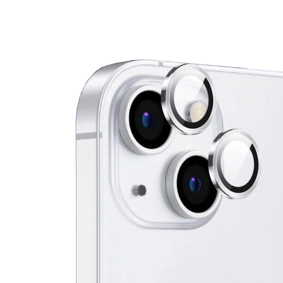 iPhone Uyumlu 14 Tuhatu CL-12 Premium Safir Parmak İzi Bırakmayan Anti-Reflective Kamera Lens Koruyucu-Gümüş