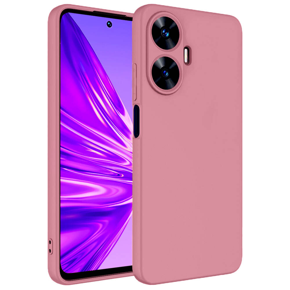 Realme C55 Kılıf Tuhatu Mara Lansman Kapak-Pembe