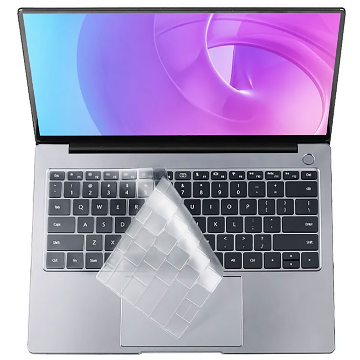 Macbook Uyumlu 16’ Touch Bar A2141 Tuhatu Klavye Koruyucu Transparan Buzlu Silikon Ped