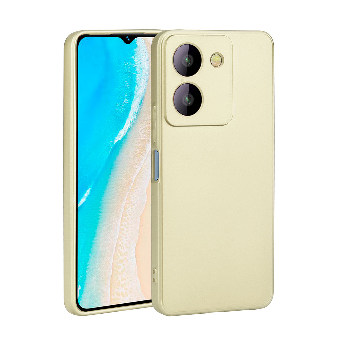 Vivo Y36 4G Kılıf Tuhatu Marino Silikon Kapak-Gold