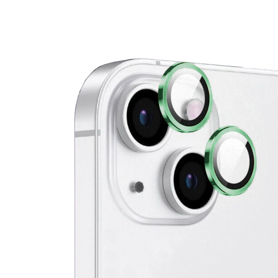 iPhone Uyumlu 15 Tuhatu CL-12 Premium Safir Parmak İzi Bırakmayan Anti-Reflective Kamera Lens Koruyucu-Yeşil