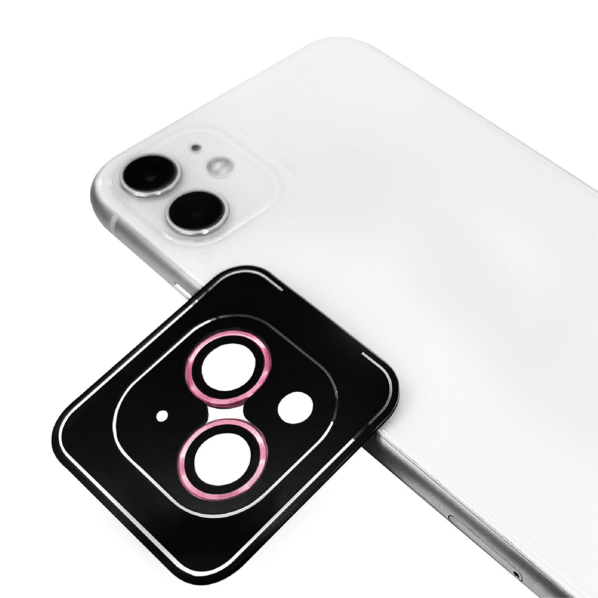 iPhone Uyumlu 15 Tuhatu CL-11 Safir Parmak İzi Bırakmayan Anti-Reflective Kamera Lens Koruyucu-Pembe