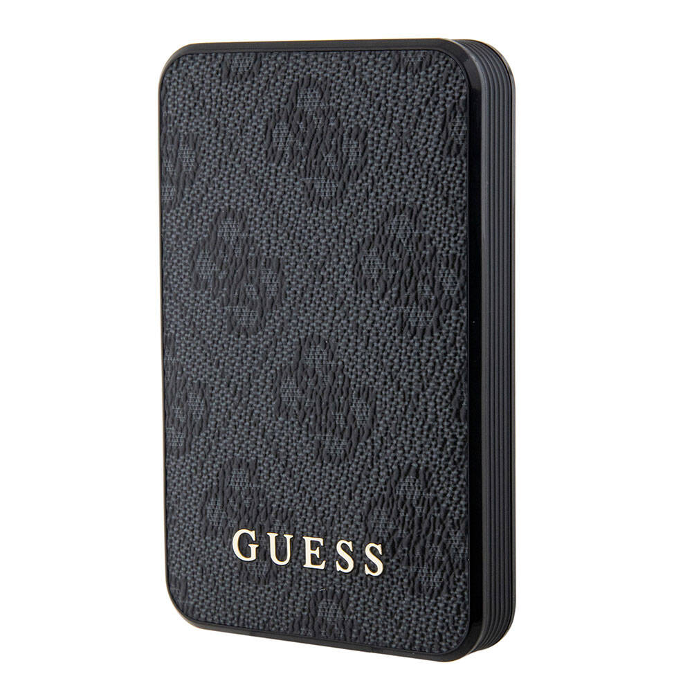 Guess Orjinal Lisanslı PU Deri 4G Desenli Metal Yazı Logolu Powerbank 5000mAh