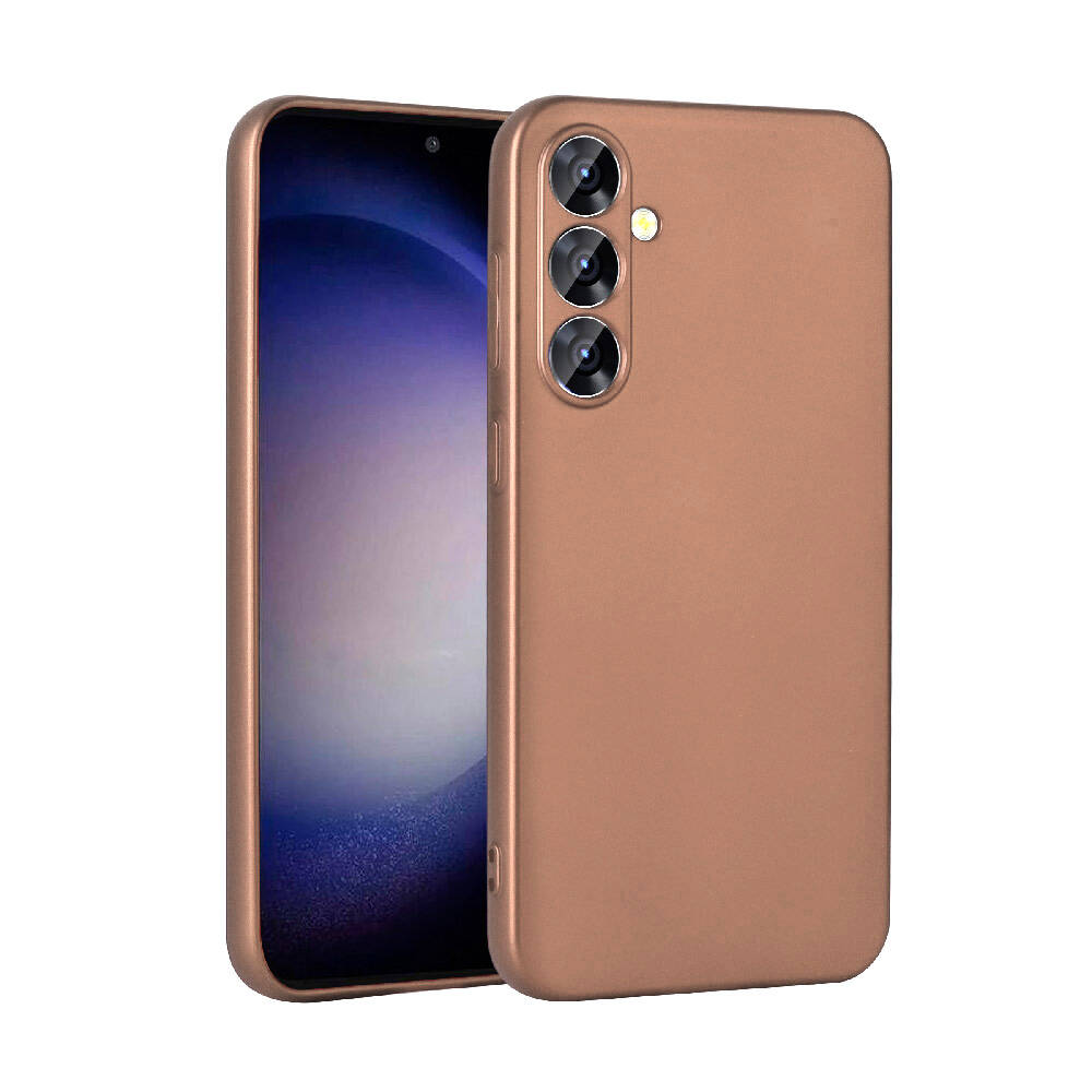 Galaxy Uyumlu S23 FE Kılıf Tuhatu Marino Silikon Kapak-Rose gold