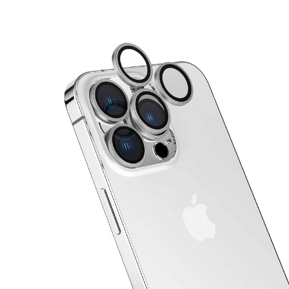 iPhone Uyumlu 15 Pro Tuhatu CL-15 Parmak İzi Bırakmayan Anti-Reflective Kamera Lens Koruyucu