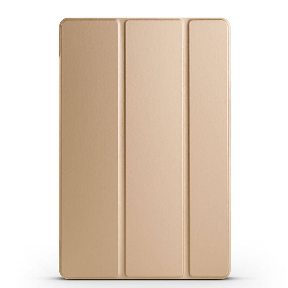 Galaxy Uyumlu Tab A9 Tuhatu Smart Cover Standlı 1-1 Kılıf-Gold