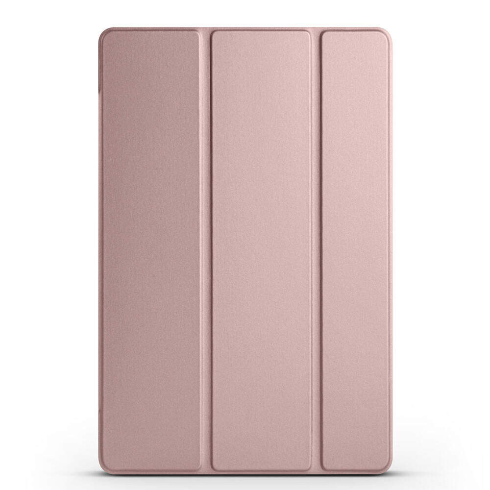 Galaxy Uyumlu Tab A9 Tuhatu Smart Cover Standlı 1-1 Kılıf-Rose gold