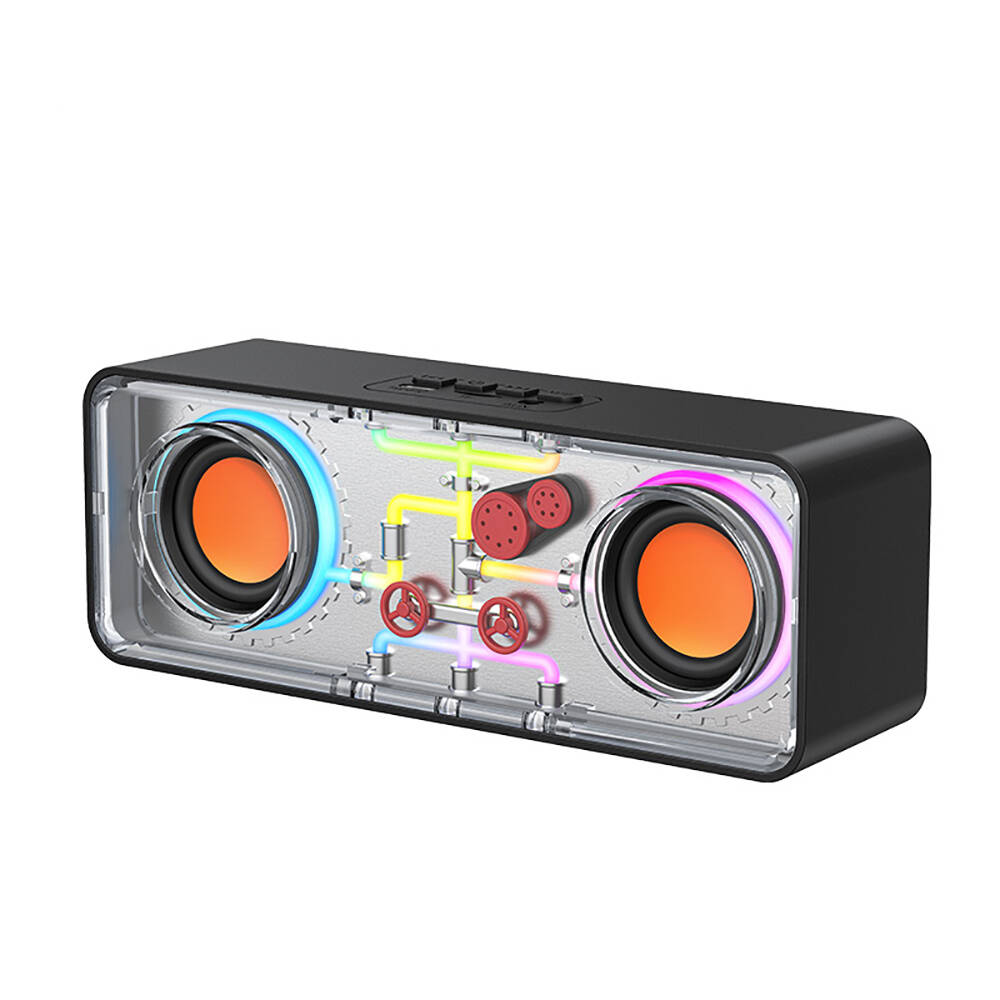 Recci RSK-W38 Space Station Serisi RGB Led Işıklı Bluetooth Hoparlör FM Radio Özellikli