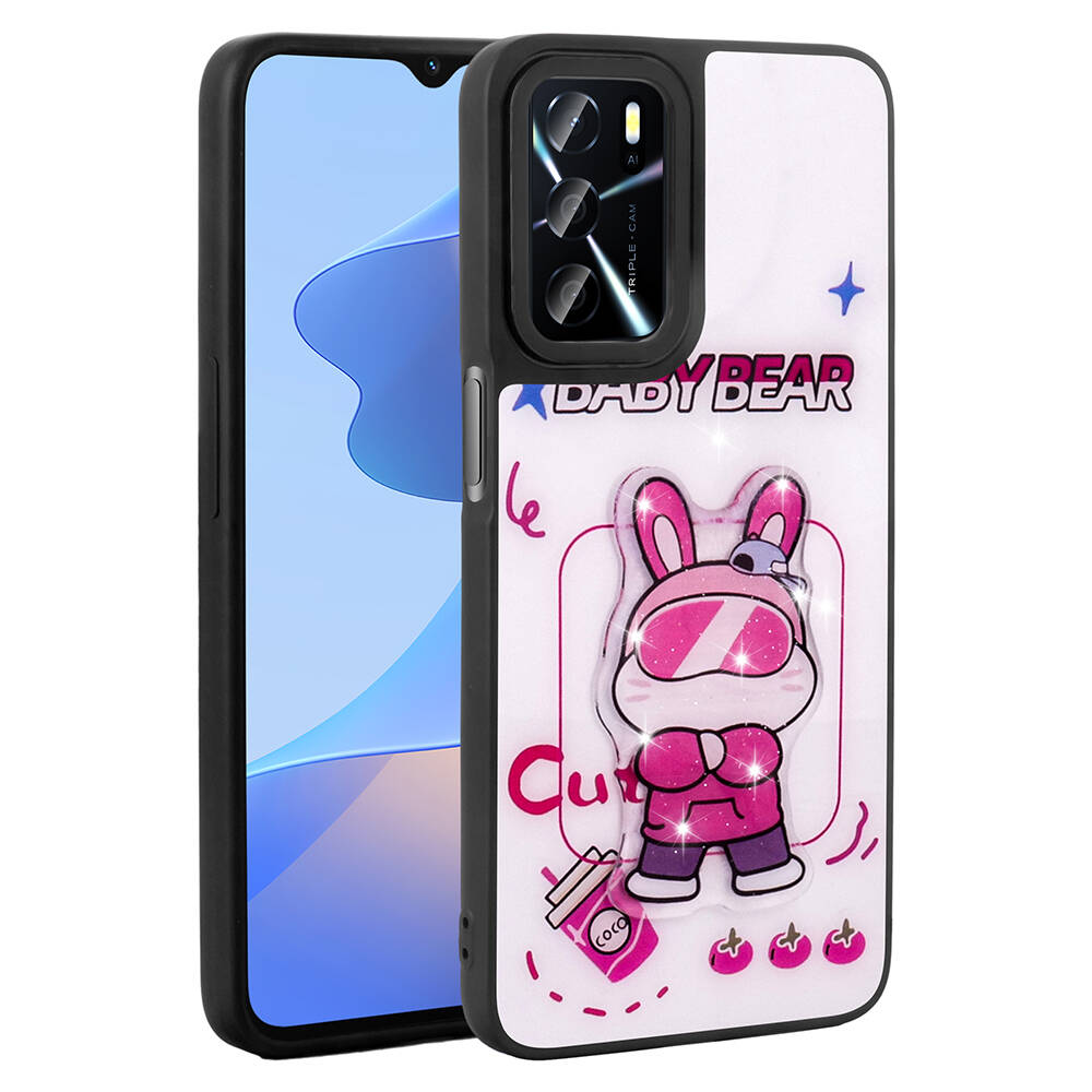 Oppo A16 Case Shining Embossed Tuhatu Amas Silicone Cover with Iconic Figure