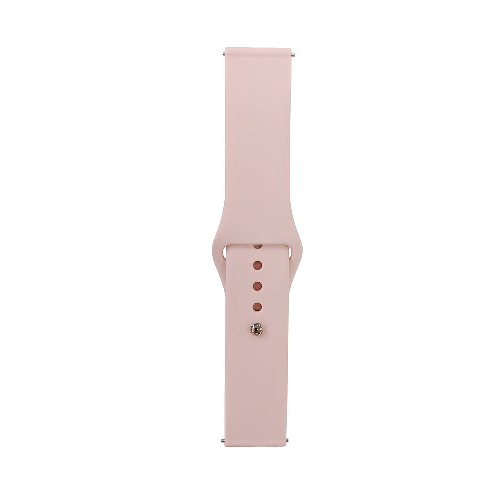 Huawei Uyumlu GT2 42mm Band Serisi 20mm Klasik Kordon Silikon Strap Kayış-Sand powder