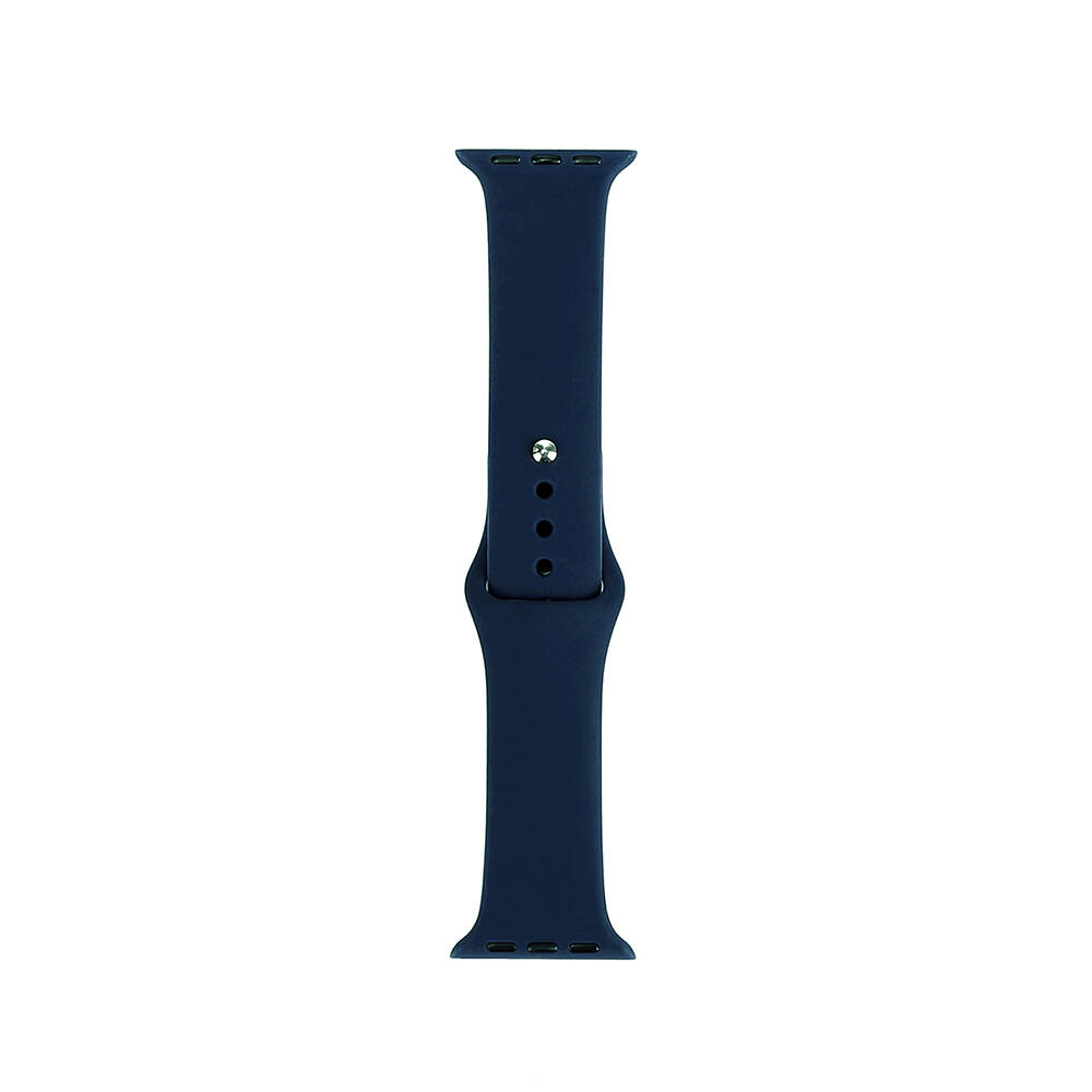 Watch 38mm Band Serisi Klasik Kordon Silikon Strap Kayış-Deep blue