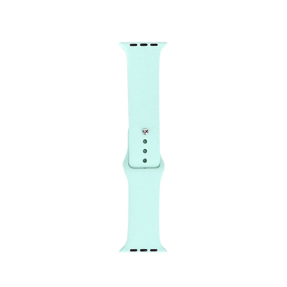 Watch 38mm Band Serisi Klasik Kordon Silikon Strap Kayış-Emerald green