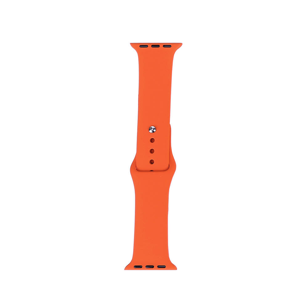 Watch 38mm Band Serisi Klasik Kordon Silikon Strap Kayış-Fesh orange