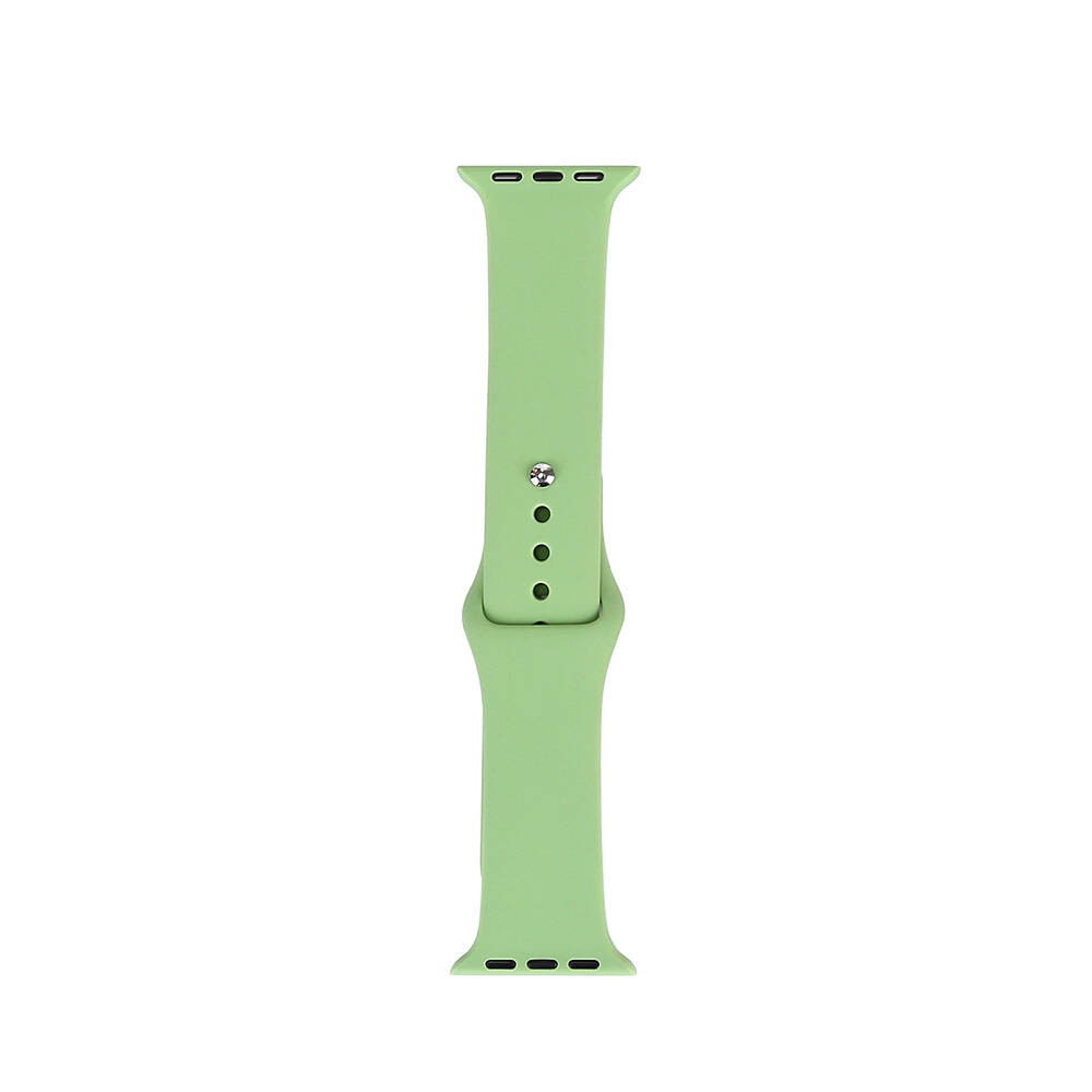 Watch 38mm Band Serisi Klasik Kordon Silikon Strap Kayış-Mint green