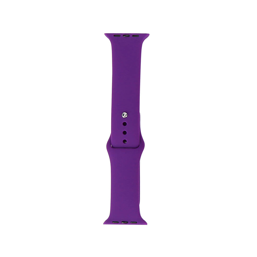 Watch 38mm Band Serisi Klasik Kordon Silikon Strap Kayış-New purple