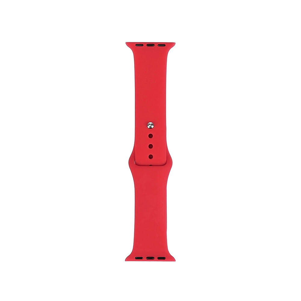 Watch 7 41mm Band Serisi Klasik Kordon Silikon Strap Kayış-Scarlet