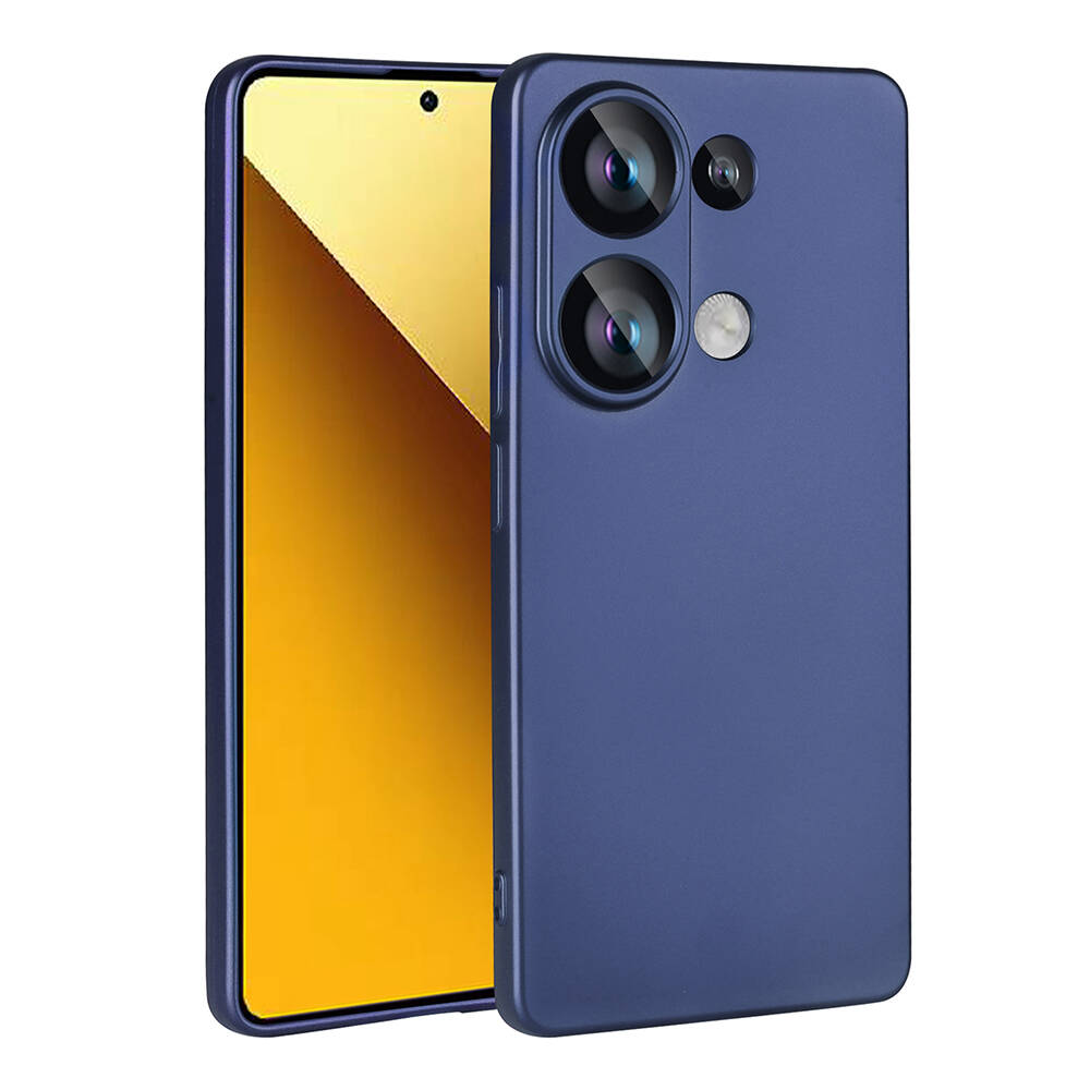 Xiaomi Uyumlu Redmi Note 13 Pro 4G Kılıf Tuhatu Marino Silikon Kapak-Lacivert