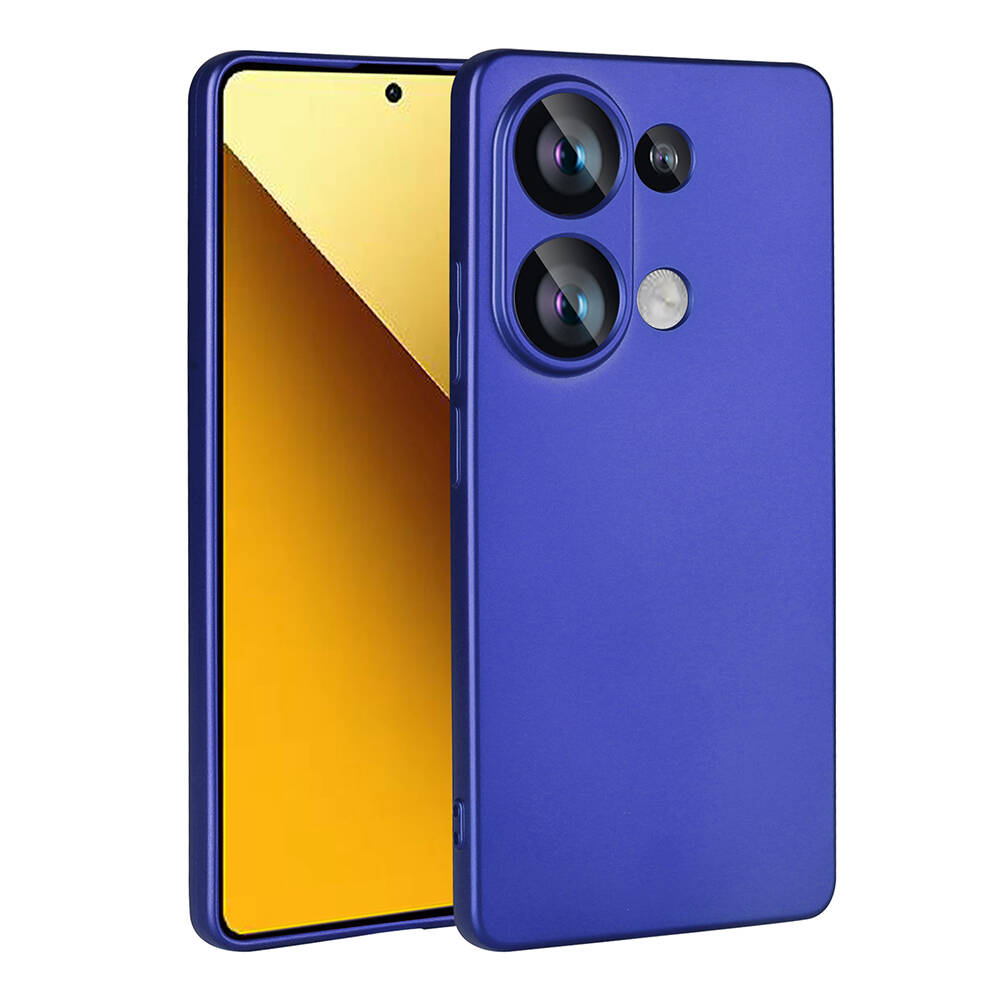 Xiaomi Uyumlu Redmi Note 13 Pro 4G Kılıf Tuhatu Marino Silikon Kapak-Saks mavi