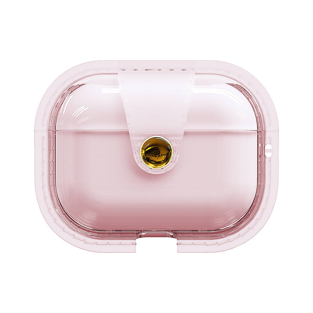 Airpods Uyumlu Pro Tuhatu Airbag 33 Darbelere Karşı Dayanıklı Magnetik Kılıf-Pembe