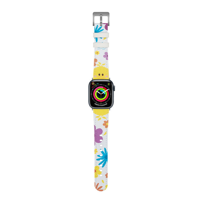 Watch 42mm Casebang Sesame Street Serisi Deri Saat Kordon-Sarı