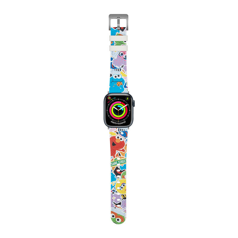 Watch 44mm Casebang Sesame Street Serisi Deri Saat Kordon