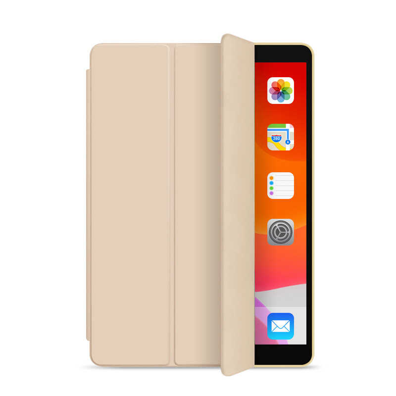 iPad Uyumlu Air 11 2024 Tuhatu Orjinal Standlı Kılıf-Gold