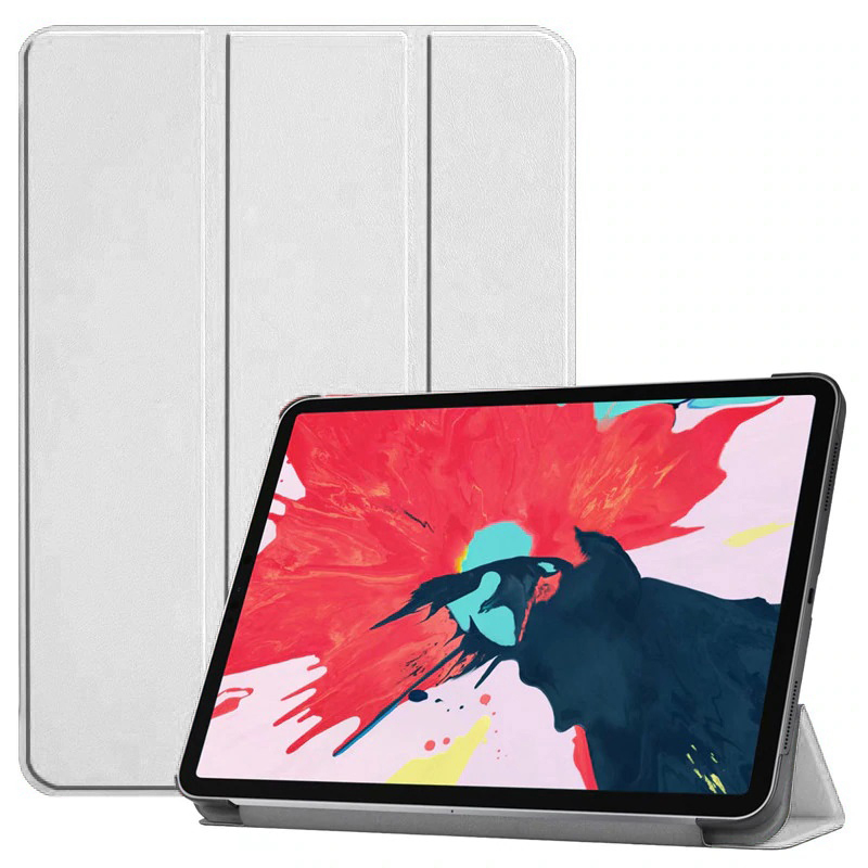 iPad Uyumlu Air 11 2024 Tuhatu Smart Cover Standlı 1-1 Kılıf-Beyaz