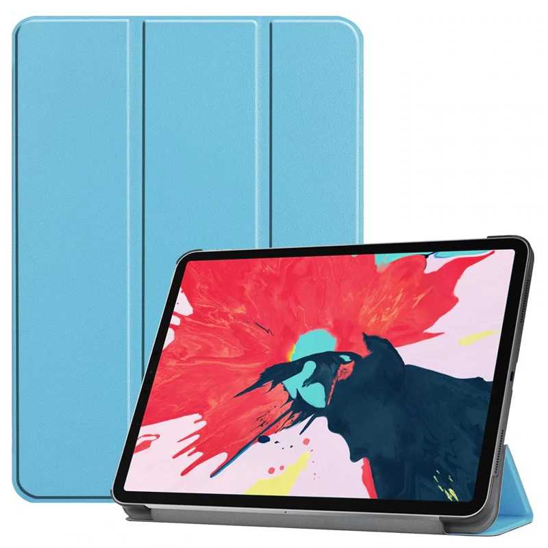 iPad Uyumlu Air 11 2024 Tuhatu Smart Cover Standlı 1-1 Kılıf-Mavi