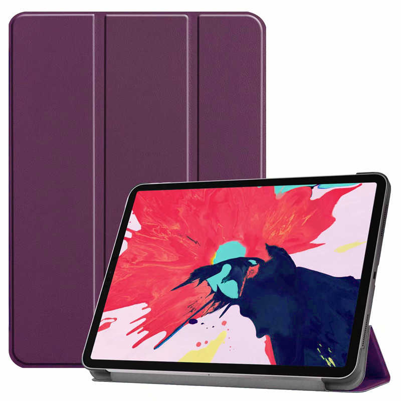 iPad Uyumlu Air 11 2024 Tuhatu Smart Cover Standlı 1-1 Kılıf-Mor