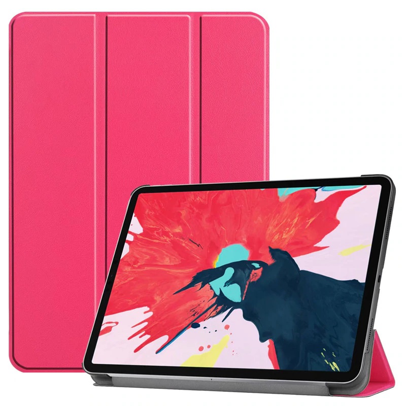 iPad Uyumlu Air 11 2024 Tuhatu Smart Cover Standlı 1-1 Kılıf-Pembe