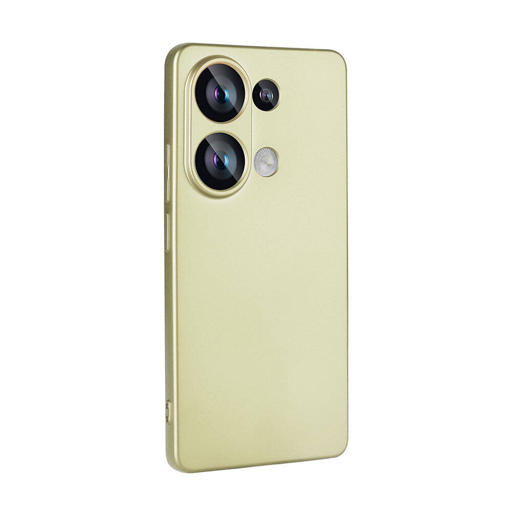 Xiaomi Uyumlu Redmi Note 13 4G Kılıf Tuhatu Marino Silikon Kapak-Gold