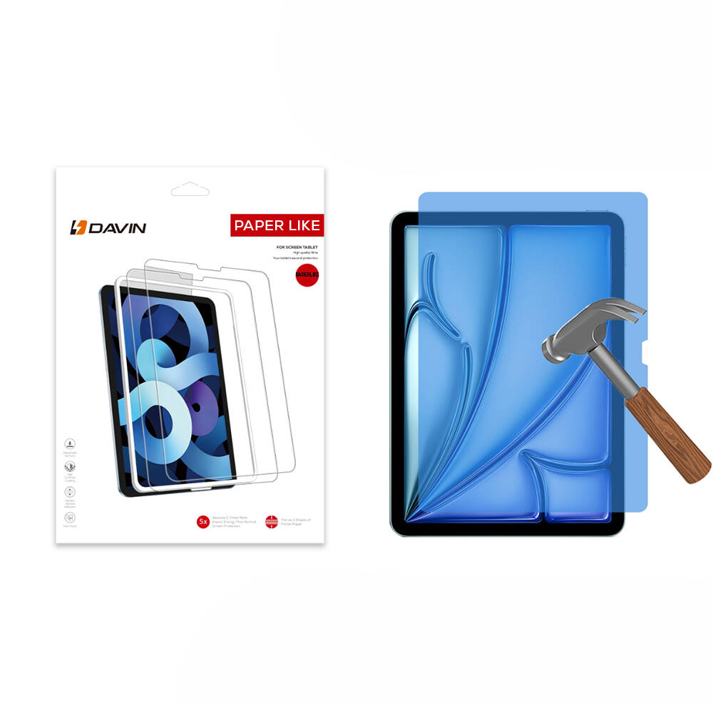 iPad Uyumlu Air 11 2024 Kağıt Hisli Mat ​​​​​​​​​​​​​​​Marin Kağıt Dokulu Ekran Koruyucu