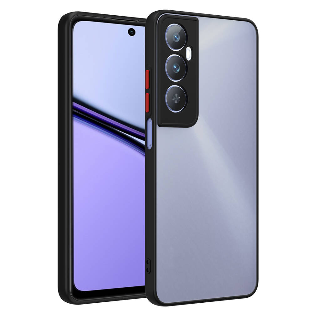 Realme C65 4G Kılıf Tuhatu Hux Kapak-Siyah