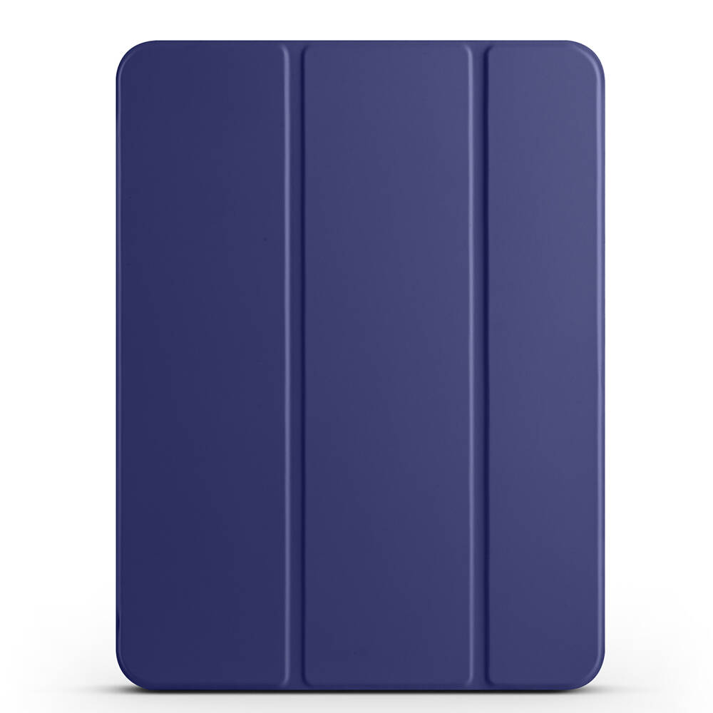 iPad Uyumlu Pro 11 2024 Tuhatu Smart Cover Kalem Bölmeli Standlı 1-1 Kılıf-Lacivert