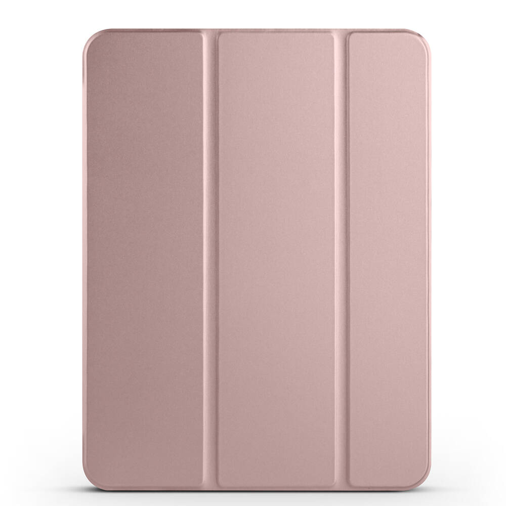 iPad Uyumlu Pro 11 2024 Tuhatu Smart Cover Kalem Bölmeli Standlı 1-1 Kılıf-Rose gold