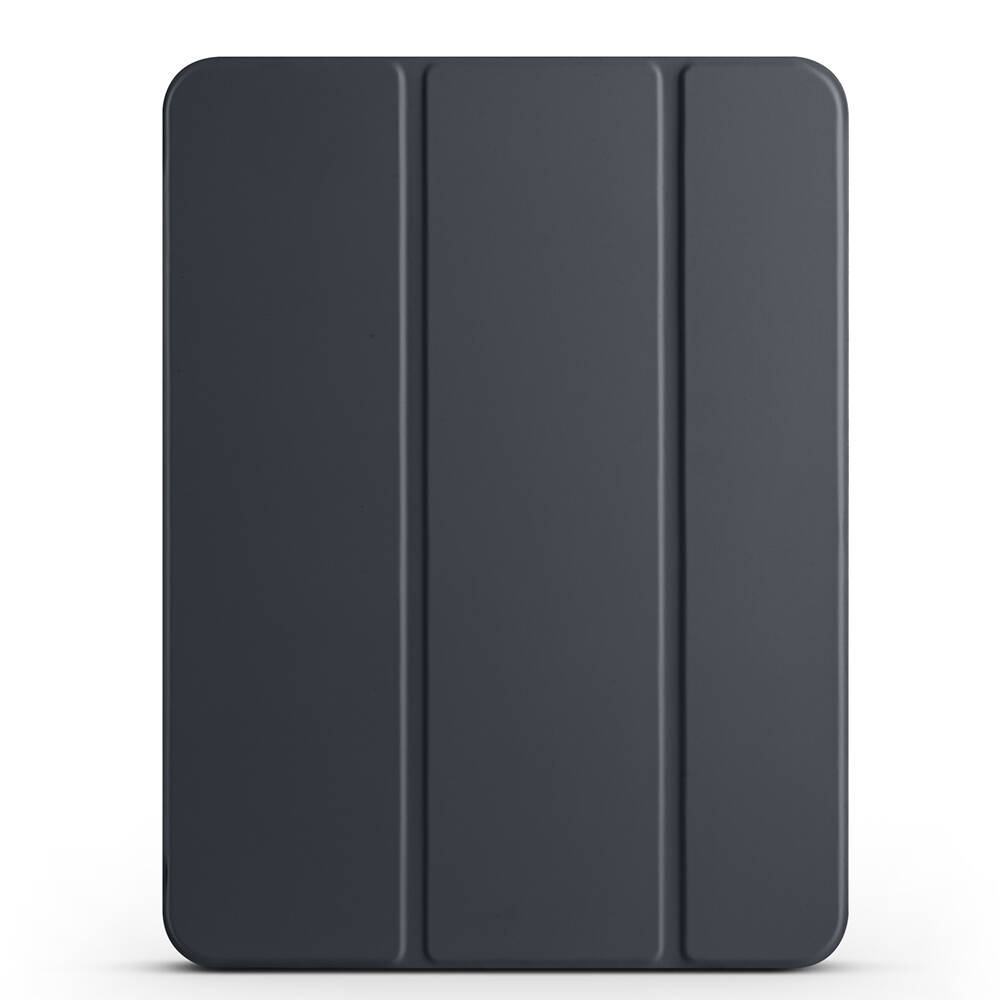 iPad Uyumlu Pro 11 2024 Tuhatu Smart Cover Kalem Bölmeli Standlı 1-1 Kılıf-Siyah