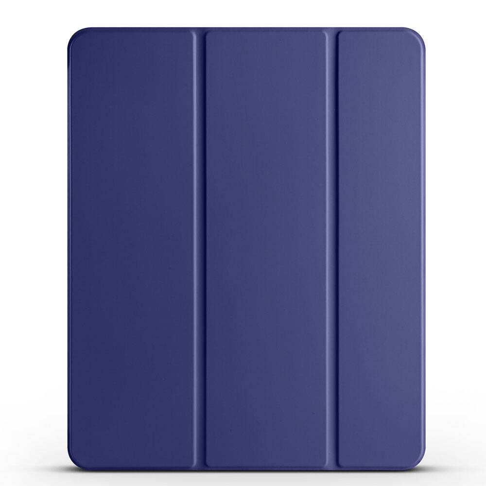 iPad Uyumlu Pro 11 2020 (2.Nesil) Tuhatu Smart Cover Kalem Bölmeli Standlı 1-1 Kılıf-Lacivert