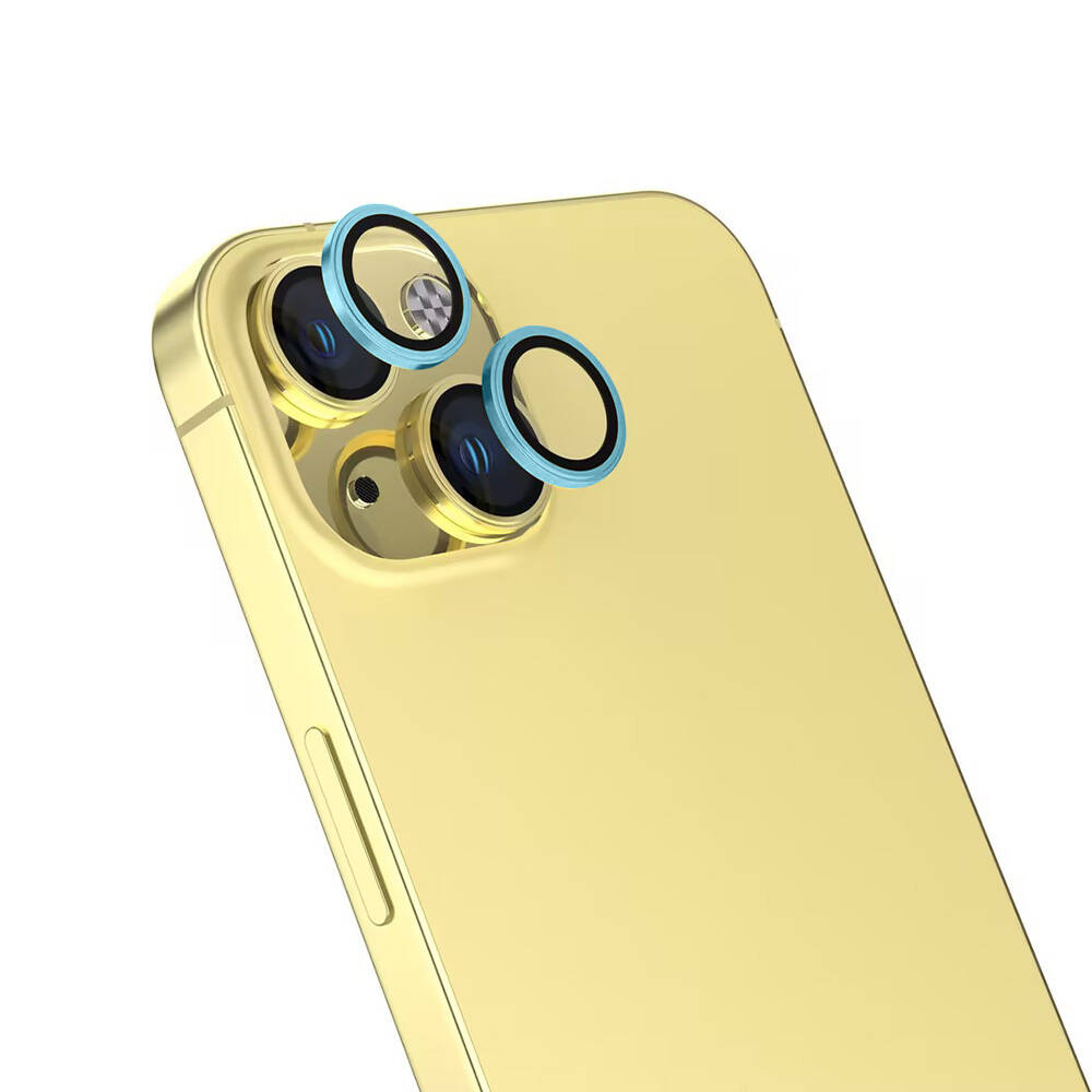 iPhone Uyumlu 16 Plus Tuhatu CL-15 Parmak İzi Bırakmayan Anti-Reflective Kamera Lens Koruyucu-Yeşil