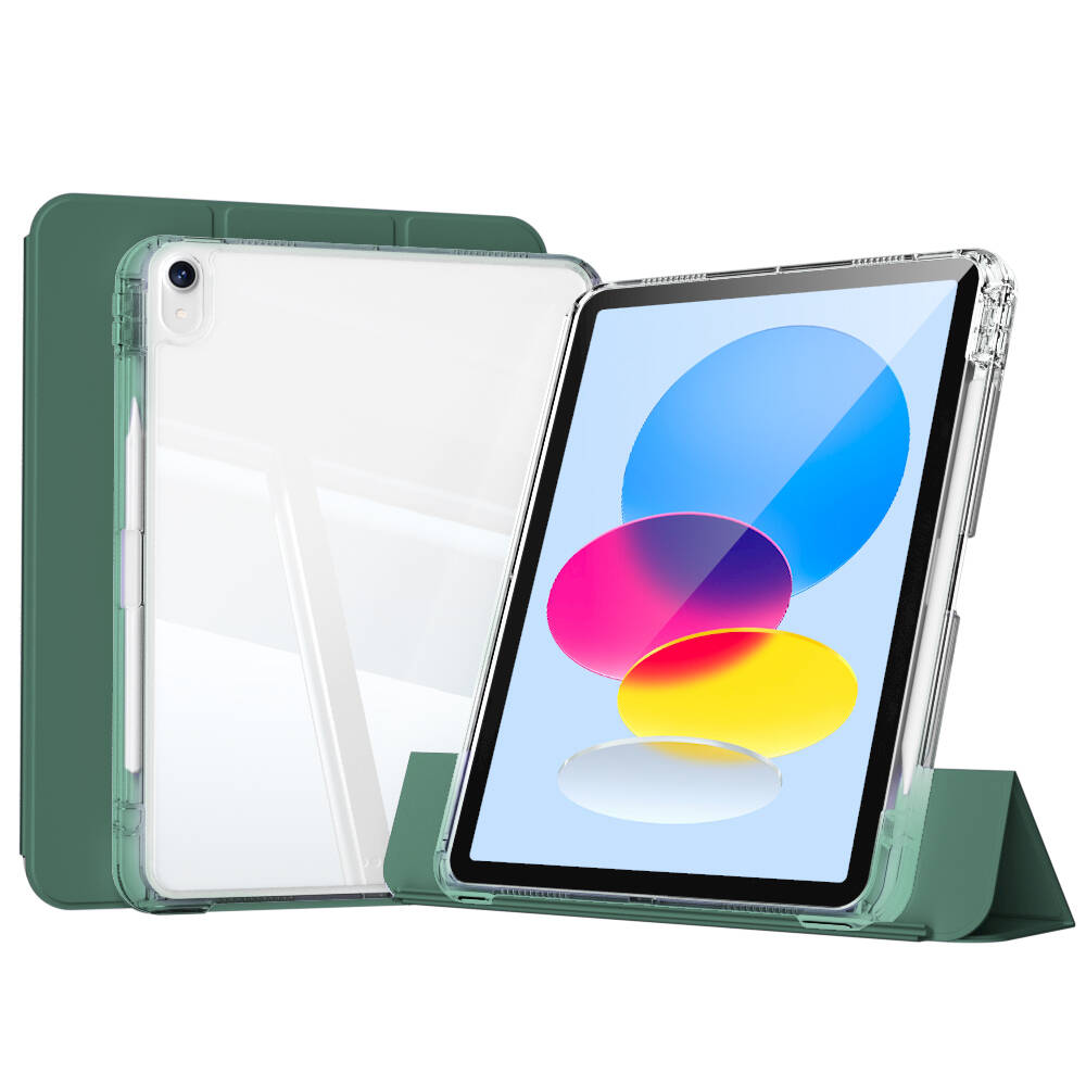 ​  iPad Uyumlu 10.9 2022 (10.Nesil) Kılıf Magnetik Ayrılabilen Airbagli Tuhatu Sliding Tablet Kılıfı